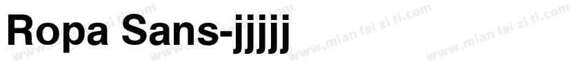 Ropa Sans字体转换